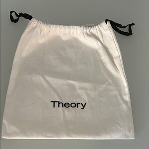 Theory Cream Drawstring Pouch